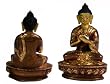Tibetan Vairocana Handmade Buddha Statue, 4 Inches