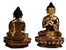 Tibetan Vairocana Handmade Buddha Statue, 4 Inches