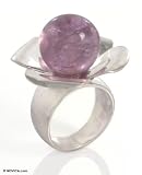 Amethyst ring, 'Dawn Flower' 7.0 (US Ring Size)