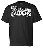 NFL Men's Oakland Raiders Arched Horizon Tee Shirt (Process Blue, Medium)