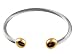 Magnetic Bracelet All Stainless Steel Wire Pain Gold End - Large