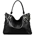 Kattee Vintage Genuine Soft Leather Large Tote Shoulder Bag
