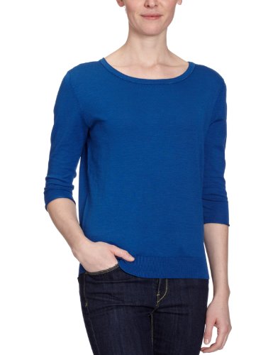 Marc O\'Polo Damen Pullover 202 5009 60245, Gr. 42/44 (XL), Blau (peacock 841) Preisvergleich
