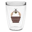 Bumble Bee & Basket 16 oz Insulated Beverage Tumbler, Clear