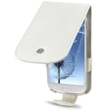 Samsung Galaxy S3 i9300 White Genuine Leather Flip Case / Cover / Pouch / Holster, Cream Inside, By Terrapinby Terrapin