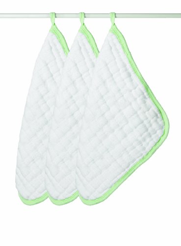 Imagen principal de aden + anais 3040F - Pack de 3 paños de baño prelavados, 100% muselina de algodón, color blanco