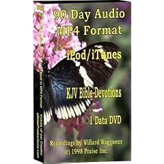 90 Day Audio MP4 IPod iTunes Devotions - KJV Bible - 75 hours - (1) data DVD disk by 