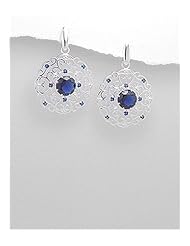 CZ Earrings In 92.5 Sterling Silver