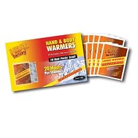 Heat Factory Large Size Hand and Body Warmer - 20+ Hours Heat Each (10 Warmers)