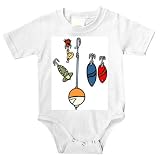 Baby clothes with float, lures, fishing