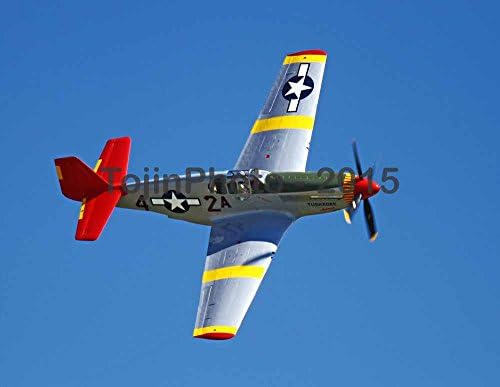P-51C Mustang Tuskeegee Airman aerial flyby (8.5 x 11)