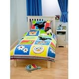 Timmy Time Playtime Single Twin Quilt Duvet Cover Set, Kids Room Decor