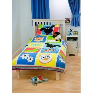Timmy Time Playtime Single Twin Quilt Duvet Cover Set, Kids Room Decor by