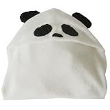 Satsuma Designs Hooded Towel, Panda White, 0-18 Months