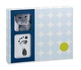 Pearhead Babyprints Babybook Dots, Blue