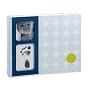 Pearhead Babyprints Babybook Dots, Blue