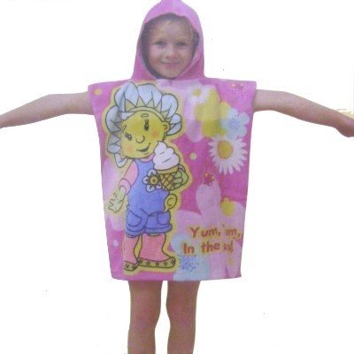 Childrens/Kids Fifi and the FlowerTots Yum Yum Poncho/Towcho Cotton Beach Towel (50 cm x 115cm)