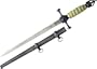 New 19" WWI German Imperial Navy Dagger W/ Scabbard Replica