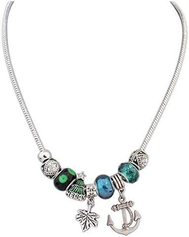 AFAF Eiffel Tower purse Pentagram Bear Teapot tree leaves Lotus anchor Pirate use Austria Crystal Christmas Gifts Pendant Necklace