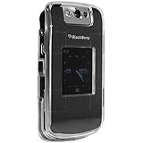 Amzer  Snap On Crystal Hard Case for BlackBerry Flip Pearl 8220 (Clear)