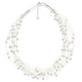 Produkt-Bild: Valero Pearls pearls4girls Damen-Halskette S&uuml;&szlig;wasser-Zuchtperlen wei&szlig; 43 cm + 5 cm 440510