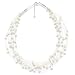 Valero Pearls pearls4girls Damen-Halskette Süßwasser-Zuchtperlen weiß 43 cm + 5 cm 440510