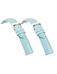 Ladies Regular 12mm Baby Blue Patent EZ-Change Leather Watch Strap
