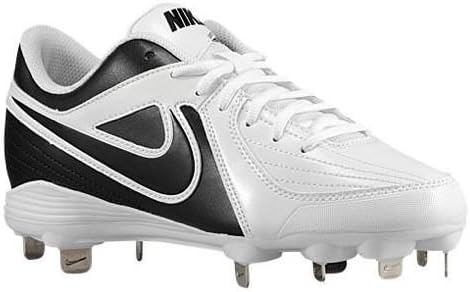 Nike Women's Unify Strike Metal White/Black Softball Cleats Shoes US 10