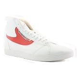 Diesel Dragon Fashion Leather Trainers White Red