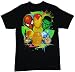Search : MARVEL HEROES TEAM "DA SIX COLORS" Licensed Black Cotton Tee