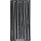 Root 12" Unscented Dipped Taper Candles, Black, 12-Pack Box