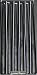 Root 12" Unscented Dipped Taper Candles, Black, 12-Pack Box