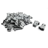 uxcell RS232 DB9用　9ピン　メスコネクタ　フード　保護キャップ　グレー　15個入り