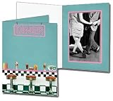 50s Diner Theme 4x6 Vertical Event Photo Folders (25 Pack)