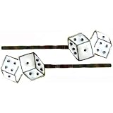 White Dice Bobby Pins
