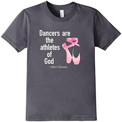 Ballet T-Shirt Albert Einstein Quote Ballet tees - Kids 10 - Asphalt