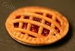 Miniature Lattice Crust Cherry Pie in a Pie Tin