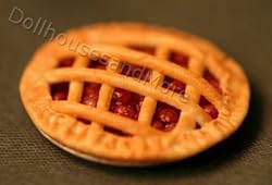 Miniature Lattice Crust Cherry Pie in a Pie Tin