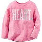 カーターズ Carter's/ ロングスリーブグラフィックティ ピンク トップス長袖Tシャツ 9ヶ月【並行輸入】