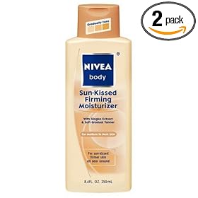 Nivea Body Firming Moisturizer, Sun-Kissed, For Medium To Dark Skin, 8.4 fl oz (250 ml) (Pack of 2)