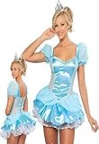 CINDERELLA ADULTS DISNEY PRINCESS FANCY DRESS COSTUME