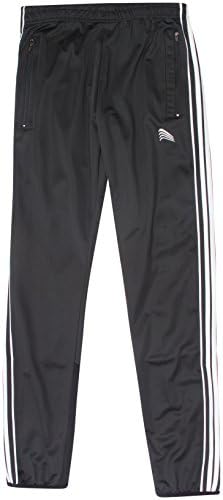 Cougar Sport Boy's 2 Pipe/2 Stripe High Stripe Track Pants Large White