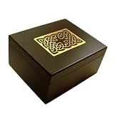 Save on Celtic Tree Tazo Tea Box, Wooden Tea Chest Includes 44 TAZO Tea Bags! 4 Compartment Sampler in 11 Assorted Flavors, Gold B... by PSDZ