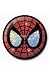 SPIDER-MAN/スパイダーマン☆1インチ缶バッジ【銀ラメ】
