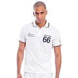 Two Halves England Polo T-Shirt - White - Mens