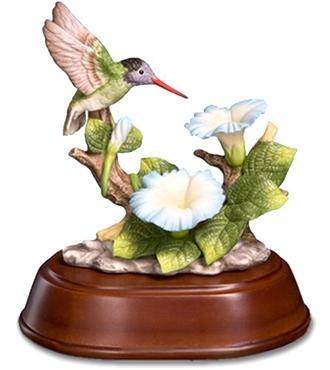 Hummingbird with Morning Glory Figurine 39495