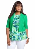 Ashley Stewart Womens Plus Size Flat Shawl Collar Shrug