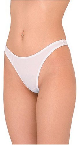 百合モチーフTバック ホワイト