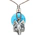 Earth Reflections Diamond Cut Pendant Necklace - Wolf Head