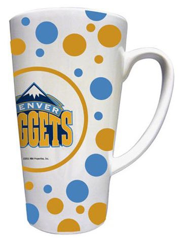 NBA Denver Nuggets 16-Ounce White Latte Mug